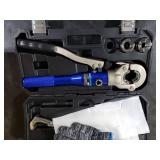 IJOOKING Hydraulic Pro Press Tool with dies of 1/2, 3/4, 1- Compatible with Viega, Pro-Press Fittings (GC-1_JK)