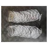 30 Pack 2.4oz Tiny Heart Dessert Cups with Stand | Heart Shaped Clear Mini Plastic Cups with Stand for Desserts and Snacks | Clear Mini Cups for Events | Small Plastic Cups | CMJJ