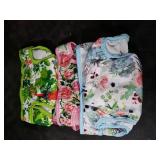 wegreeco Luxury Washable Reusable Dog Diapers (Stylish Pattern) - Female Dog Diapers, Doggie Diapers, 3 Pack (Floral, X-Large)