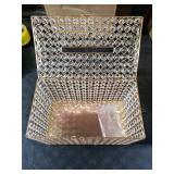 Nitial Crystal Wedding Card Box with Heart Lock 11in Wedding Money Box Treasure Chest Gold Bead Card Receiving Memory Storage for Reception Brithday Graduation Baby Shower Party (Elegant Style)