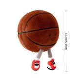 XIZHI 13.7 Cute Football Plush Toys Soft Stuffed Sport Throw Pillow Plush Ball Gift for Kids Birthday and Christmas Decoration (Basketball)