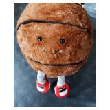 XIZHI 13.7 Cute Football Plush Toys Soft Stuffed Sport Throw Pillow Plush Ball Gift for Kids Birthday and Christmas Decoration (Basketball)