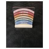 Inspirational Nursery Decor, Positive Affirmations for Kids Gifts, Rainbow Affirmations Acrylic Sign with Wooden Stand for Bedroom Kids Toddler Room Baby Room Nursery Decor Halloween Christmas Gifts