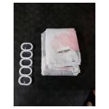 Ruelvth Grey Eucalyptus Shower Curtain, Watercolor Gray and Pink Floral Shower Curtain Set with Hooks Waterproof Spring Botanical Bathroom Decor, 72x72 Inch