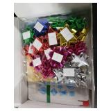 ceiba tree Glitter Christmas Gift Card Holder Boxes Money Holders for Cash Boxes 24 Packs 4.7X4 inch with Wrapping Bow Gift Tags Labels Stickers Small Gifts Wrap