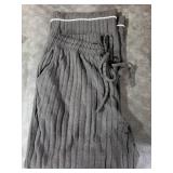 LILLUSORY Womens Winter Pajama Sets Lounge 2 Piece Pj Matching Cute Soft Long Sleeve Sleepwear Black L