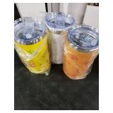 Skylety 6 Packs Safari Jungle Animal Cups Bulk 20 oz Safari Tumblers Animal Decorations Cups with Lid Straw for Baby Shower Birthday Zoo Party Favors Gifts Classroom Prizes