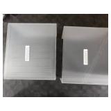 RattanView 2 Pcs 9 Inch Large Acrylic Risers Display Stands 5 mm Thick Acrylic Shelf Riser Showcase for Collectibles Jewelry Cupcakes Food Figures Perfume Cabinet (Clear)