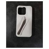 Jtsery Lip Gloss Holder Case for iPhone 15 Pro, Lipgloss Case Lipstick Lip Glaze Designed Stylish Silicone Women Girls Funny Case for iPhone 15 Pro 6.1 inch 2023 (Gray)