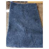 SUBRTEX Bathroom Rugs, 20 x 32 Chenille Bath Rug Soft Short Plush Bath Mat Soft Shower Mat Water Absorbent Shower Mat Quick Dry Machine Washable, Navy