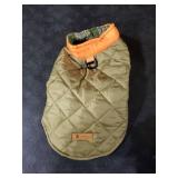 Reversible Waterproof Dog Coat - Adjustable Winter Jacket for Small to Large Breeds, Warm Cold Weather Apparel for Medium Dogs (Army Green & Orange, Small (Pack of 1))