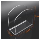 PITBVO Napkin Holder, 2 Pack Clear Acrylic Napkin Tissue Holder for Table,Tissue Paper Cocktail Napkin Holder for Kitchen, Dinner Napkin Dispenser for Bar, Restaurant