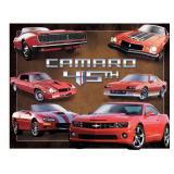 Desperate Enterprises Camaro 45th Anniversary Tin Sign - Nostalgic Vintage Metal Wall Decor - Made in USA