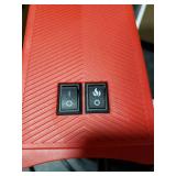 Pxonmow Small Space Heater with Realistic Flame Effect,600W Portable Mini Electric Desk Heater for Indoor Use,Fast Heating for Office,Bedroom,Study Room with Overheating & 45° Tip-Over Protection