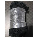 OLANLY Dog Door Mat for Muddy Paws 40x24, Absorbs Moisture and Dirt, Absorbent Non-Slip Washable Doormat, Quick Dry Chenille Mud Mat for Dogs, Entry Indoor Entryway Carpet for Inside Floor, Black