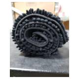 OLANLY Dog Door Mat for Muddy Paws 40x24, Absorbs Moisture and Dirt, Absorbent Non-Slip Washable Doormat, Quick Dry Chenille Mud Mat for Dogs, Entry Indoor Entryway Carpet for Inside Floor, Black