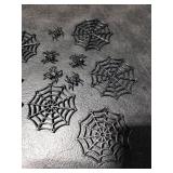 Halloween Spider Confetti,100pcs Spider Web Birthday Party Table Decorations Confetti Baby Shower Halloween Themed Birthday Table Decoration Supplies (black 3)