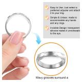 Haiou Ring Sizers for Loose Rings Ring Size Adjuster & Guards & Spacers, Reduces Size by 0.5-1.5, Fits Bands Up to 7mm, No-Slip Fit for Women & Men