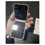 Kintion Pocket Mirror, 1X/3X Magnification LED Compact Travel Makeup Mirror with Light for Purse, 2-Sided, Portable, Folding, Handheld, Small Lighted Mirror for Gift, Pink