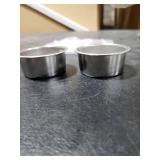 Reusable 51mm Coffee Filters Cups 2Pcs, Stainless Steel Espresso Coffee Filters Double Layer Pressurized Portafilter Filter Baskets, Espresso Machine Accessories Fit for Delonghi EC5 / EC7 / EC9