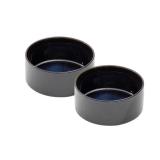 Havniva Ceramic 6.1inch Dog Bowls for Small and Medium Breed Dog Dish Pet Food and Water Bowl (Set of 2 Bowls - Starry Sky, 28oz)