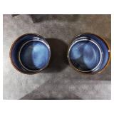 Havniva Ceramic 6.1inch Dog Bowls for Small and Medium Breed Dog Dish Pet Food and Water Bowl (Set of 2 Bowls - Starry Sky, 28oz)