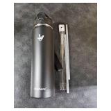 Enerbone 32 oz Insulated Water Bottle, Stainless Steel Bottle with Carrying Strap, Double-Wall Vacuum Insulation Design, Leakproof Sports Bottle with Straw, Keep Drinks Cold or Hot for Hours