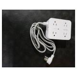 Surge Protector Power Strip - HANYCONY 8 Outlets 4 USB (2 USB C) Charging Ports, Multi Plug Outlet Extender, 5Ft Braided Extension Cord, Flat Plug Wall Mount Desk Charging Station for Home Office ETL