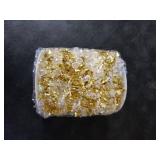 Bucherry 23ft Christmas Garland Crystal Acrylic Christmas Beaded Garlands Hanging Rustic Christmas Tree Decorations Twist Bead String Ornaments for Wedding Party Decor(Gold and Clear Iridescent)