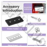 100% 304 Stainless Snow Blower Impeller Modification Kit, 3/8inch 4-Blade Universal - Modifies 2-Stage Machine Including Installation Hardware, Repeated and Use Durable in Various Conditions