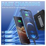 2-in-1 Compatible with 120w Fast Charger, 2025 New Retractable Wall Fasts Charging Power Adapter with All in One Foldable Plug, Multi-Functional Fast Smart Charger for Phone, Tablet, Laptops (Green)