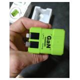 2-in-1 Compatible with 120w Fast Charger, 2025 New Retractable Wall Fasts Charging Power Adapter with All in One Foldable Plug, Multi-Functional Fast Smart Charger for Phone, Tablet, Laptops (Green)