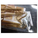 2 Pack Plate Hangers for The Wall Suitable for 10-14 inch Small Decorative Plate, Invisible Stainless Steel Plate Hangers for Display with Wall Hooks, for Plates/Platter/Dish/Picture(Gold)