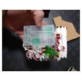 15FT 40 LED Christmas String Lights Battery Operated Christmas Tree Santa Claus Snowman Gift Box Xmas Fairy Lights with Timer, Indoor Outdoor Holiday Tree Decorations for Home Table Party Decor