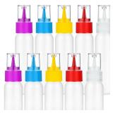 suoundey 10pcs Squeeze Writer Bottles 30ml/60ml Plastic Icing Bottles Small Easy Squeeze Bottle 1 And 2 Ounce For Cakes Cookie Decorating, Food Coloring, Food DIY & Ice Cream Decoration