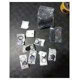 Yinkin  Employee Appreciation Gifts Thank You Coworker Keychain Gifts with Bags and Thank You Cards(Black)