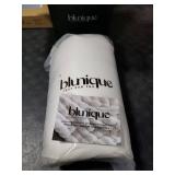 blunique Ultra Soft Cozy Faux Fur Throw Blanket, Fuzzy Plush Thick Bubble Blanket, Luxury Fluffy Blanket for Couch, Sofa, Bedroom, and Living Room, 50x60 Inches, Cream White