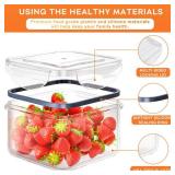 Plastic Storage Meal Prep Container-Stackable 100% Leakproof & Microwave Organization and Storage Sets, Lunch Containers. MISSING SMALL ROUND CONTAINERS