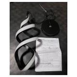 Modern Led Pendant Light Fixture, 15W Black Spiral Led Chandelier Hanging Lamp, 4500K Daylight White Pendant Lamp, Adjustable Height Pendant Light for Kitchen Dining Room Bedroom Kitchen Island Cafe