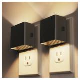 DORESshop LED Night Lights Plug into Wall [2 Pack], Plug in Nightlight, 3 Level Brightness Adjustable Night Light, Dusk to Dawn Sensor, Nightlights for Adults, Bedroom, Bathroom, Hallway, 3001K