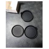 SINGARO Car Cup Holder Coaster, Silicone Cup Holder Insert, Universal Non-Slip Cup Holders, Car Accessories Interior for Women and Man Interior 3 Pack Black