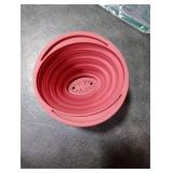 Attsky Collapsible Pour Over Coffee Dripper for Camp Coffee, Reusable Silicone Coffee Filter Holder for Camping Red