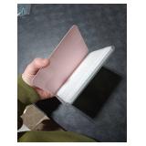 MOROCK Case for All-New Kindle(11th Generation, 2024/2022 Release), Lightweight PU Leather and PC Clear Acrylic Back Cover, Auto Sleep/Wake Case for Kindle 11th Generation 2024/2022, Pink