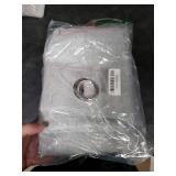 H.VERSAILTEX 100% Blackout Curtains for Bedroom Thermal Insulated Linen Textured Curtains Heat and Full Light Blocking Drapes Living Room Curtains 2 Panel Sets, Glacier Gray, 42x63 Inch