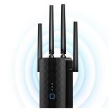 WiFi Extender Signal Booster, Dual Band 5.8GHz&2.4GHz, WiFi Booster Covers Up to 10000 Sq.ft, WiFi Repeater 1.2Gbps with Ethernet Port, One-tap Setup, Made for USA