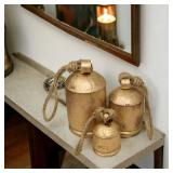 Vintage Handmade Rustic Door Hanging Bells Harmony Cow Bells for Lucky Christmas DÃ©cor Farmhouse Metal Shabby Chic Bells