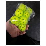 Avesfer 12 PCS Mini Pickleballs (Diameter 42mm) Soft Eva Anti-Crack Hollow Quiet Training Pickle Balls Great for Pickleball Drills Green