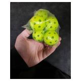 Avesfer 12 PCS Mini Pickleballs (Diameter 42mm) Soft Eva Anti-Crack Hollow Quiet Training Pickle Balls Great for Pickleball Drills Green