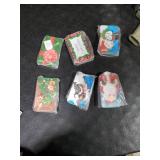 JOYIN 6PCS Gift Card Boxes Holder for Christmas, 4.33 x 2.6 x 0.6 Christmas Tins with Lids 6 Designs, Xmas Holiday Presents Decor, Party Favor Box