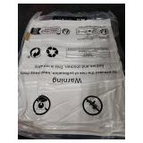 Ailuteie Throw Pillow Covers 18x18 Set of 2 Solid Decorative Pillow Cases for Couch, Sofa, Bed Square Cushion Covers with Piping (No Insert) Misty White